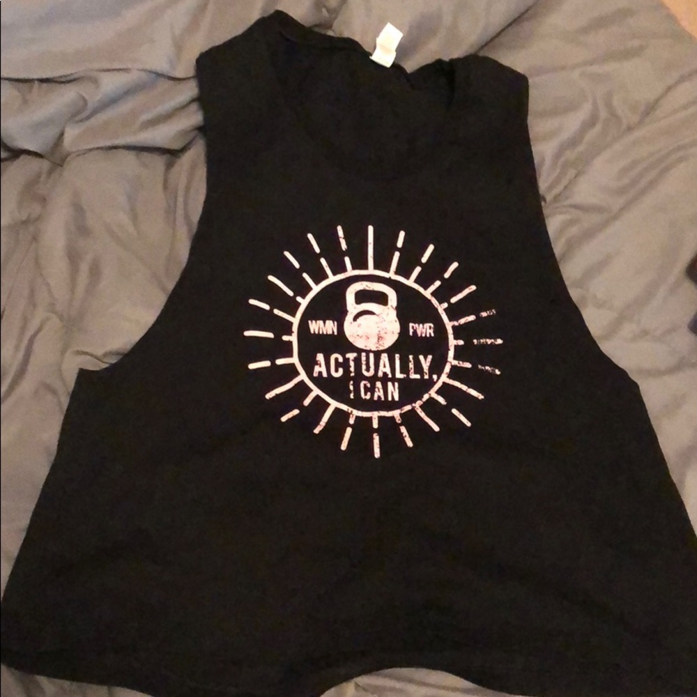 Wodbottom crop muscle tank